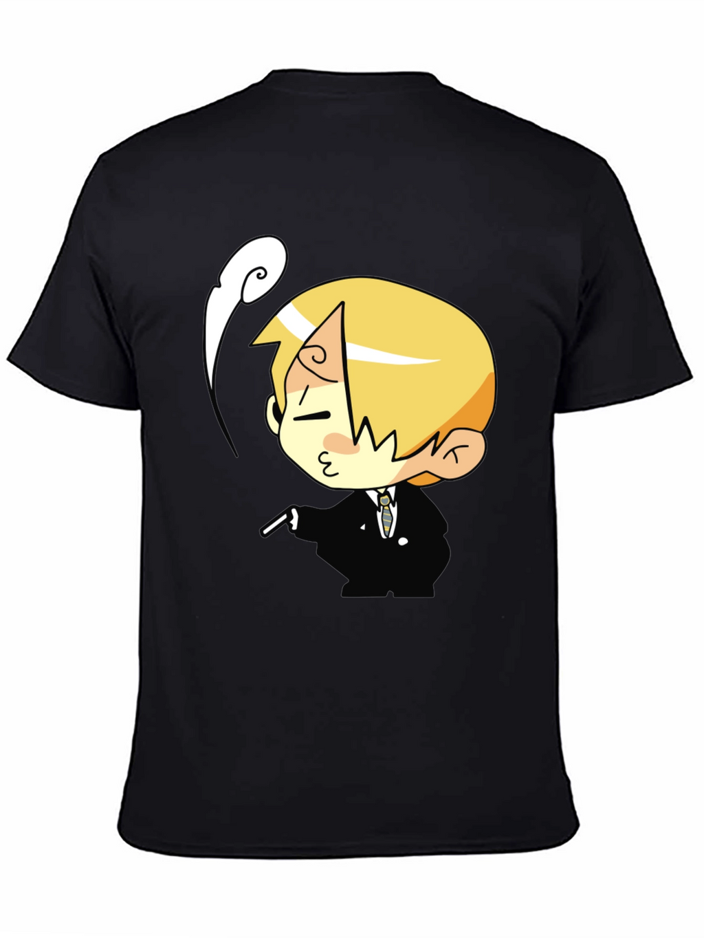 Cartoon Character Black T-Shirt