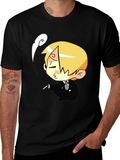 Cartoon Character Black T-Shirt