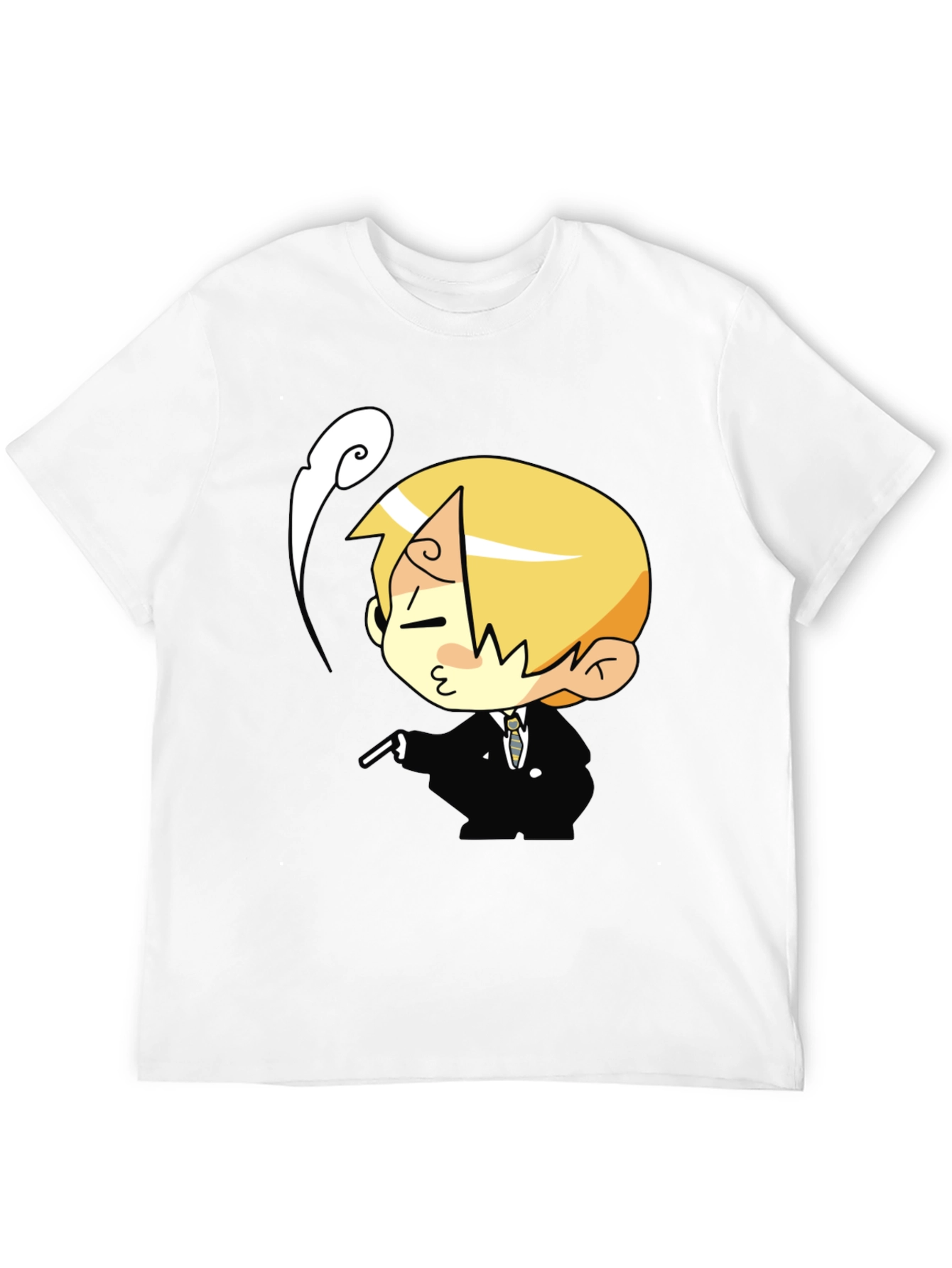 Cartoon Character Black T-Shirt
