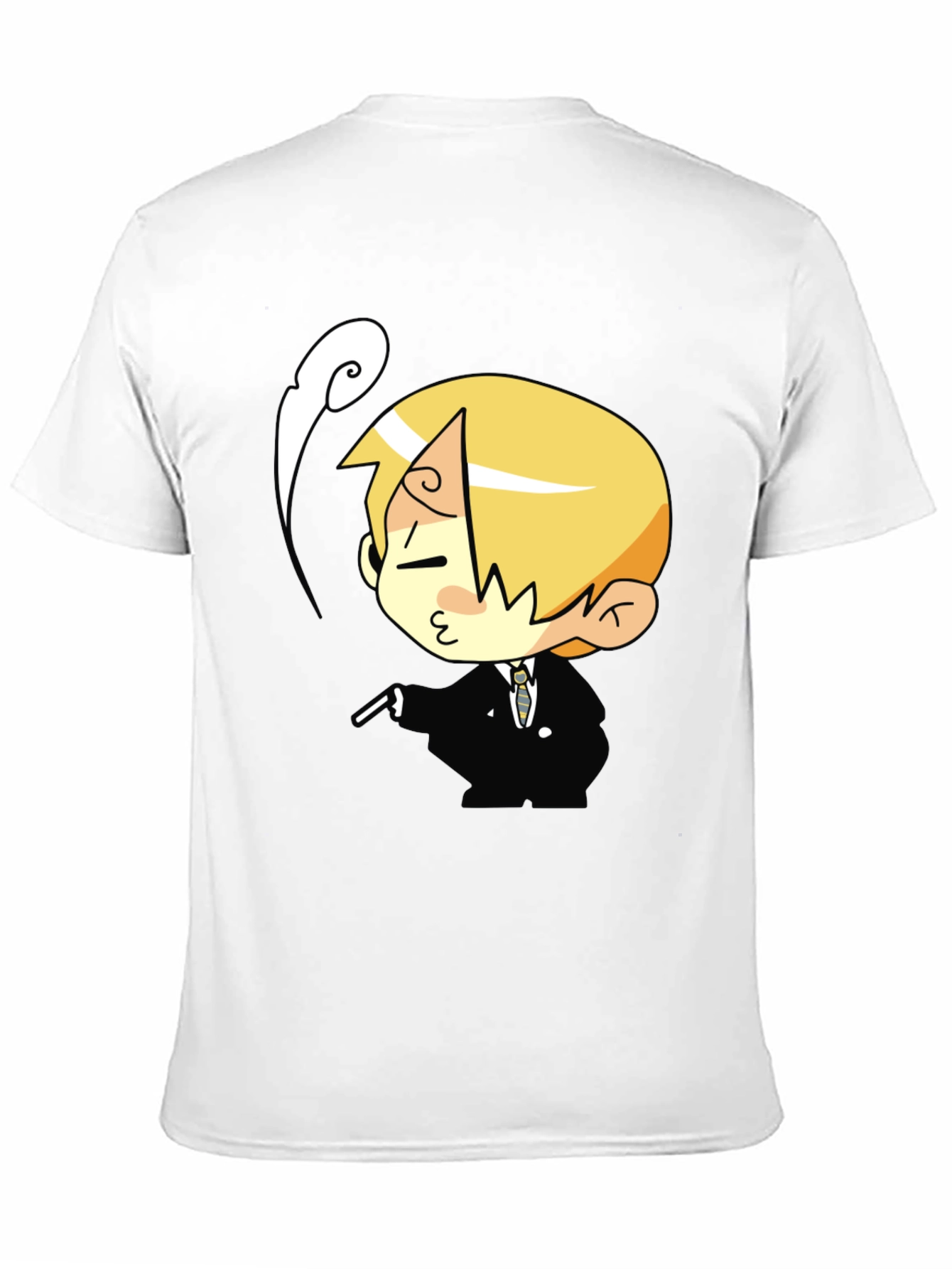 Cartoon Character Black T-Shirt