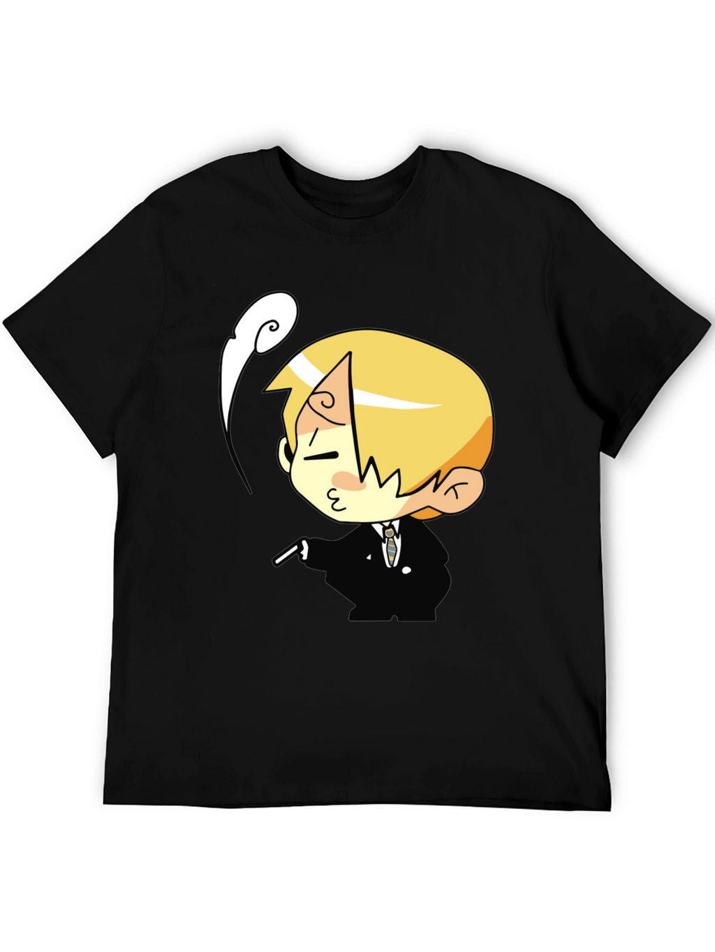 Cartoon Character Black T-Shirt