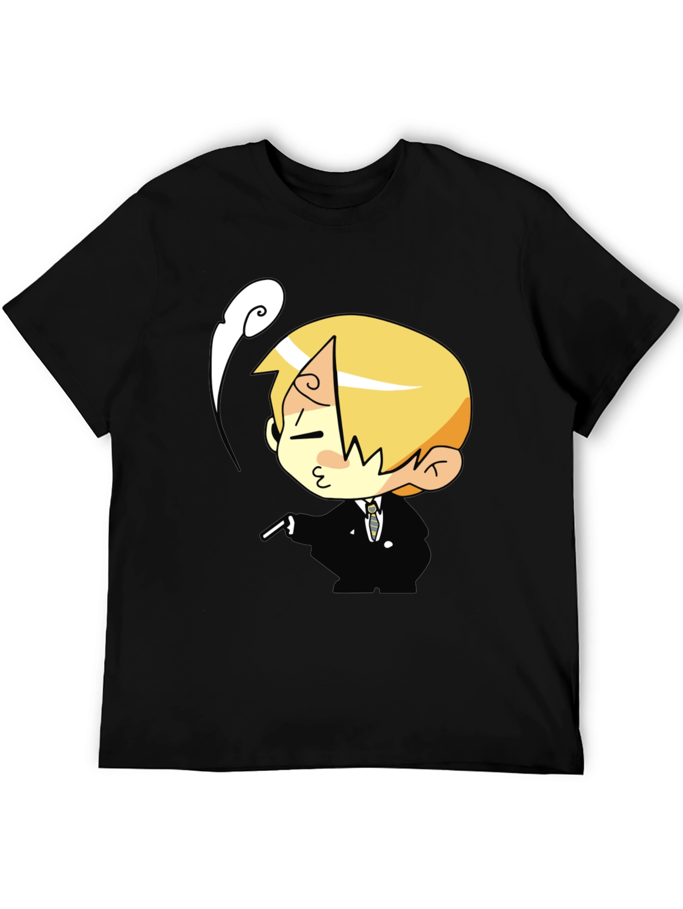 Cartoon Character Black T-Shirt