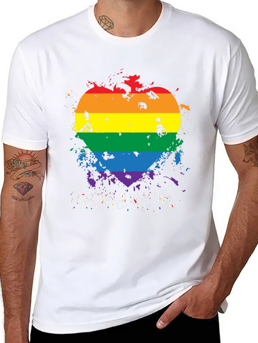 Pride Heart T-Shirt - Proud to Be Me!