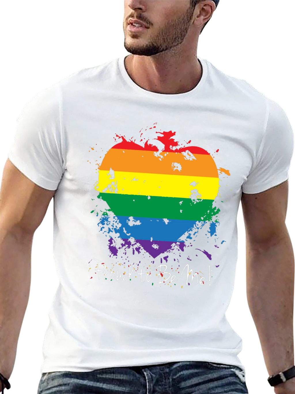 Pride Heart T-Shirt - Proud to Be Me!