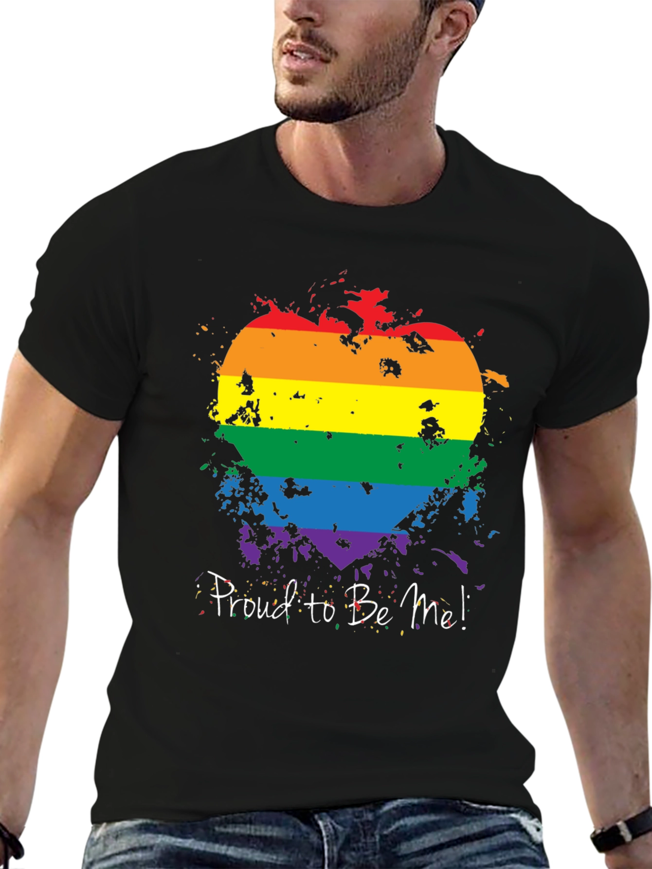 Pride Heart T-Shirt - Proud to Be Me!