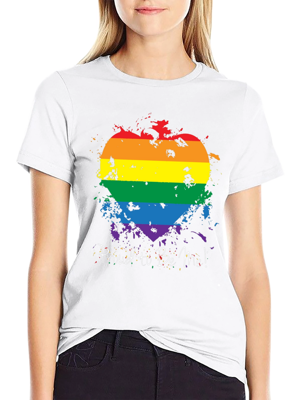 Pride Heart T-Shirt - Proud to Be Me!