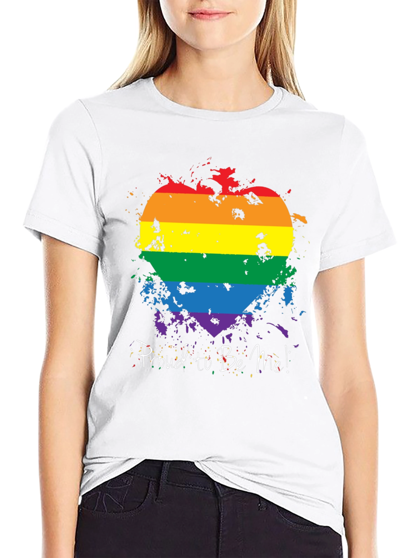 Pride Heart T-Shirt - Proud to Be Me!