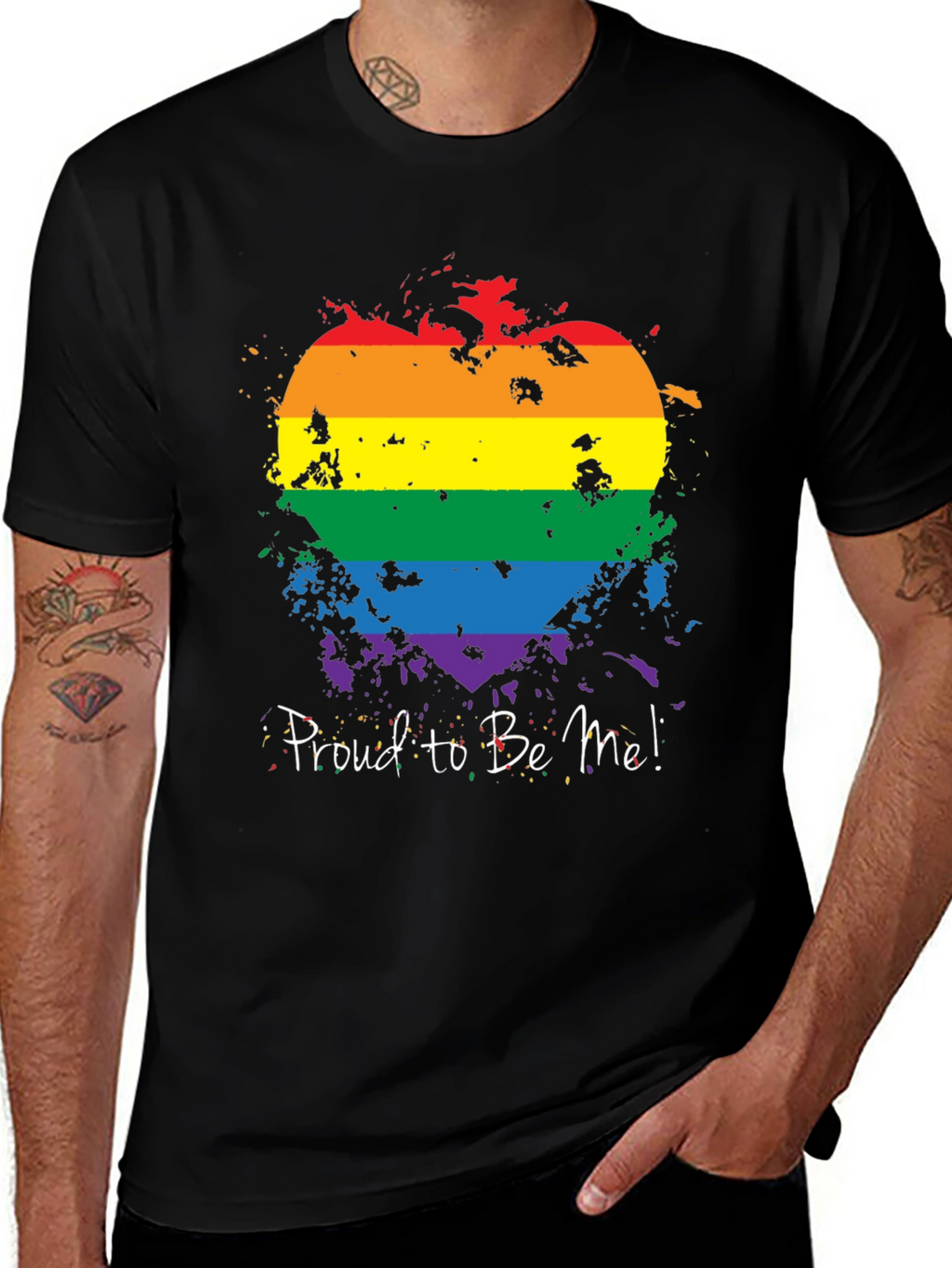 Pride Heart T-Shirt - Proud to Be Me!