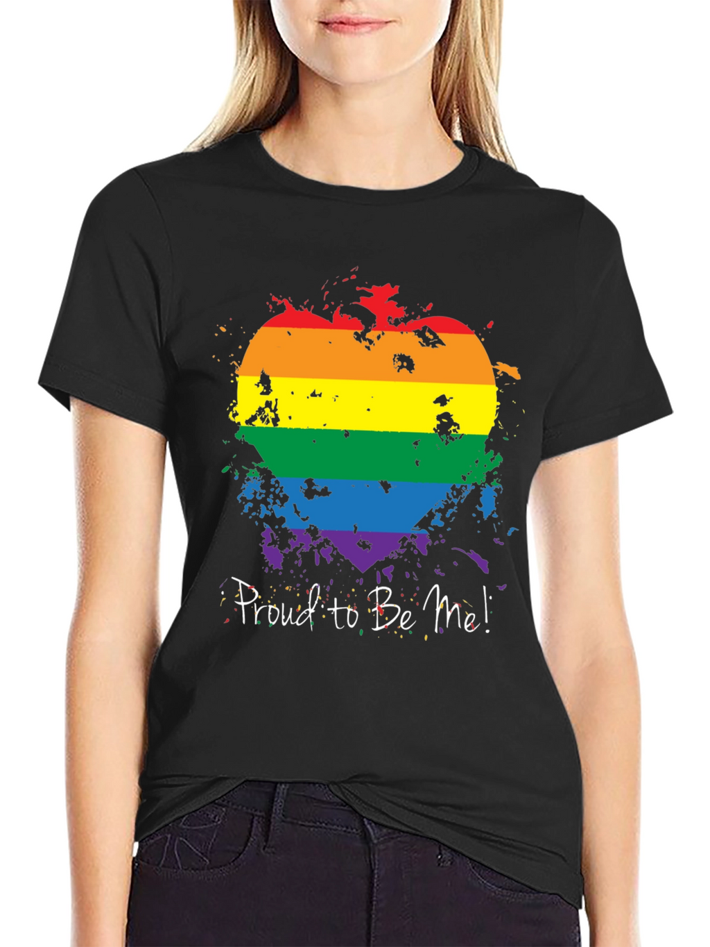 Pride Heart T-Shirt - Proud to Be Me!