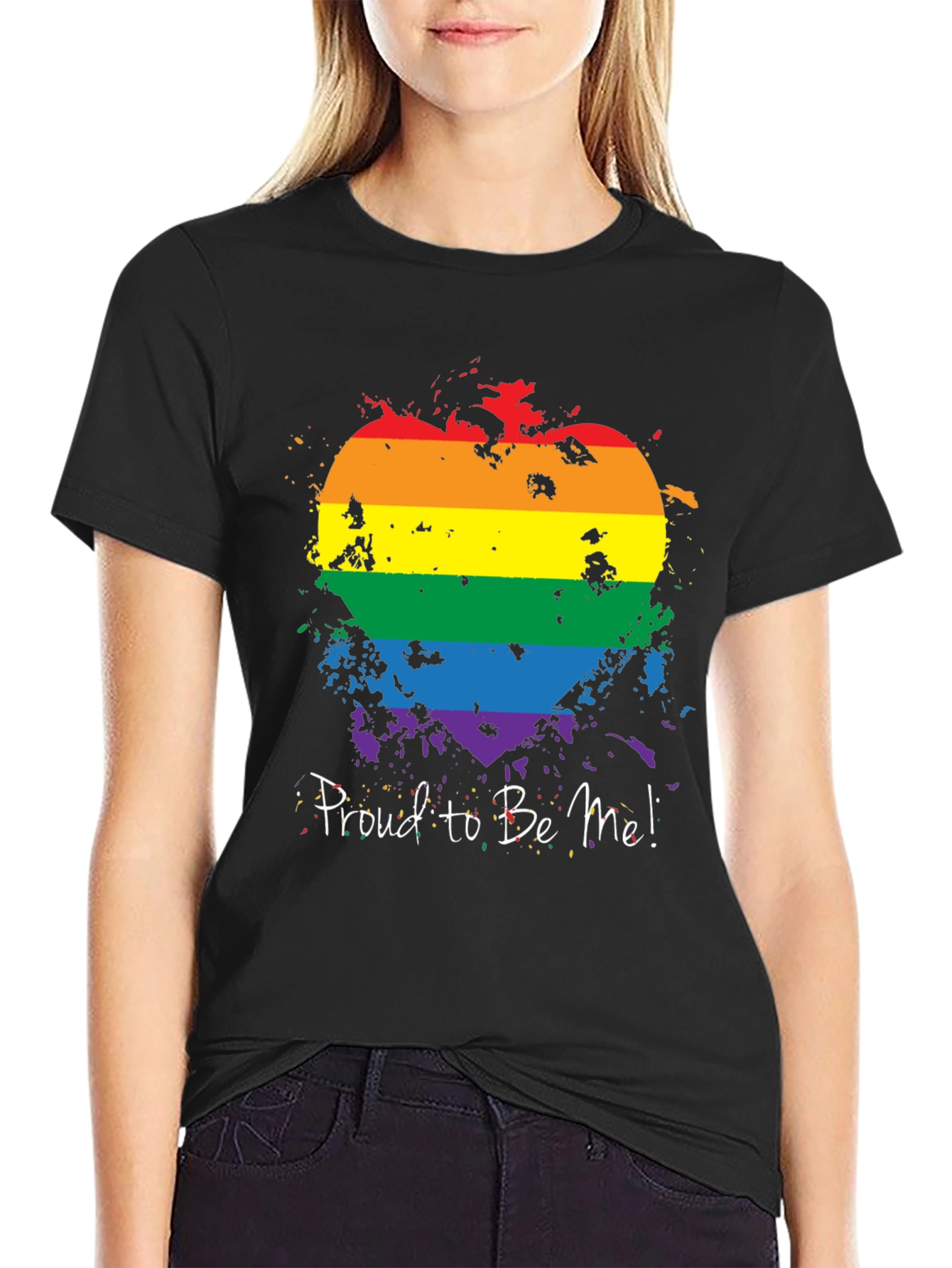 Pride Heart T-Shirt - Proud to Be Me!