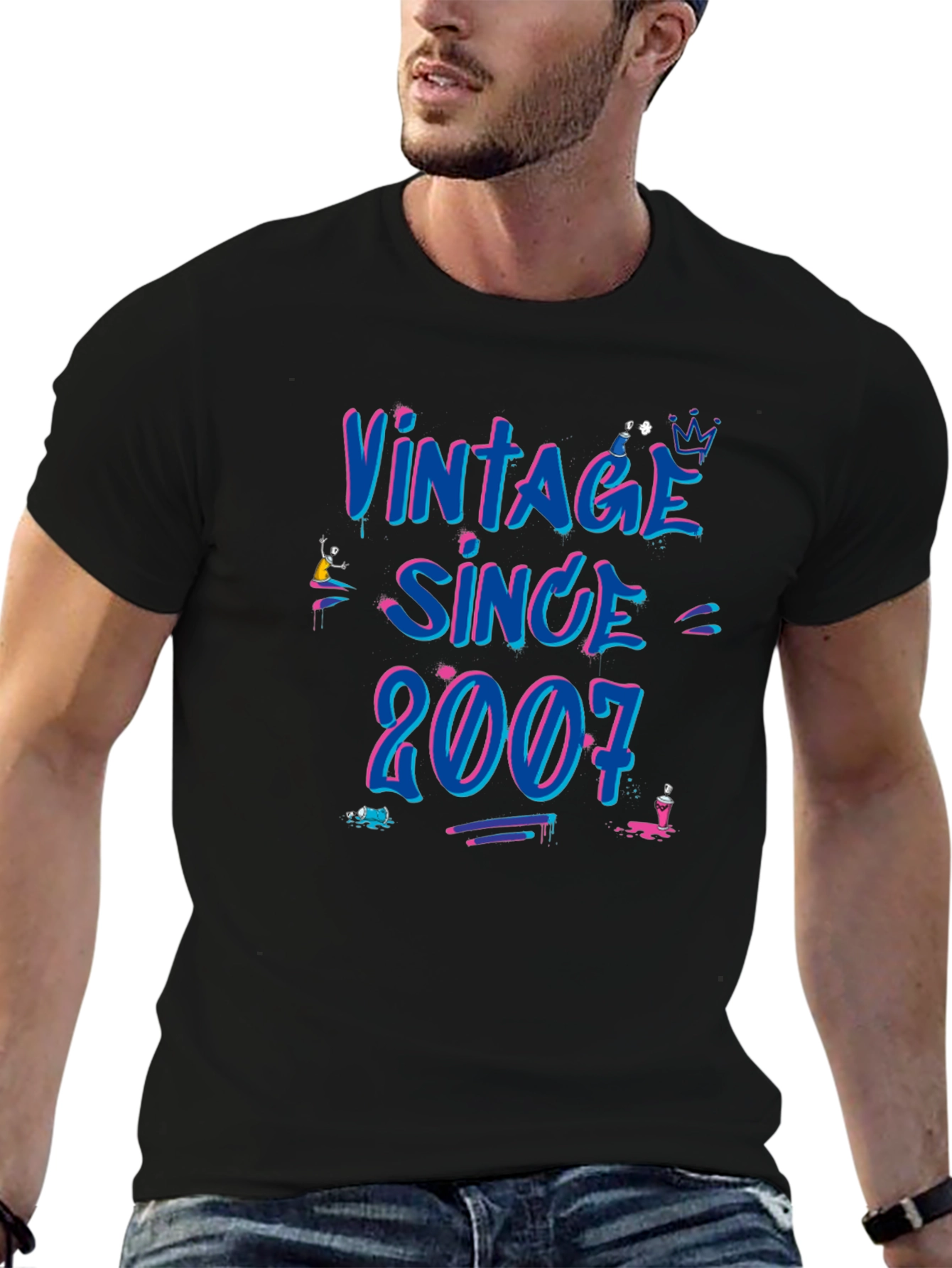 Vintage Since 2007 Graphic T-Shirt