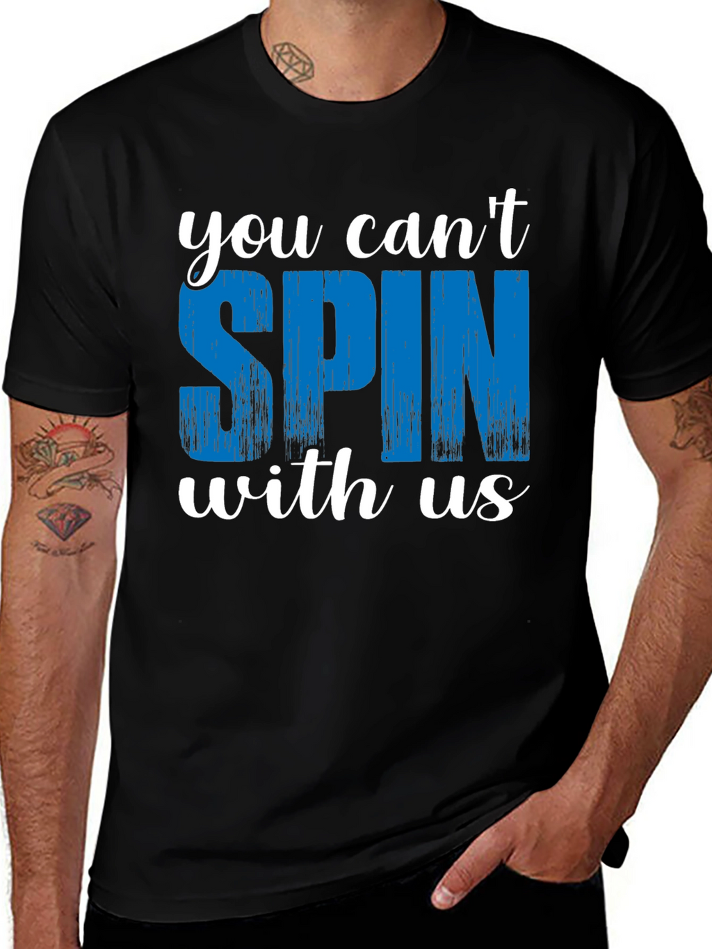 You Cant Spin With Us Graphic Tee