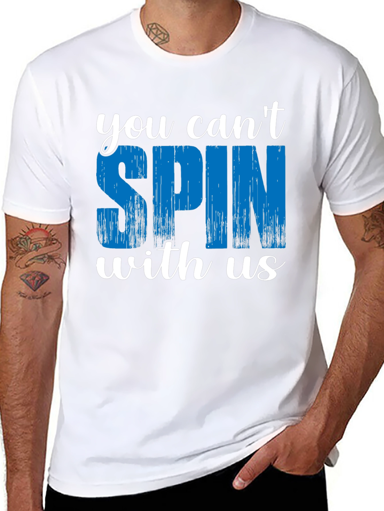 You Cant Spin With Us Graphic Tee