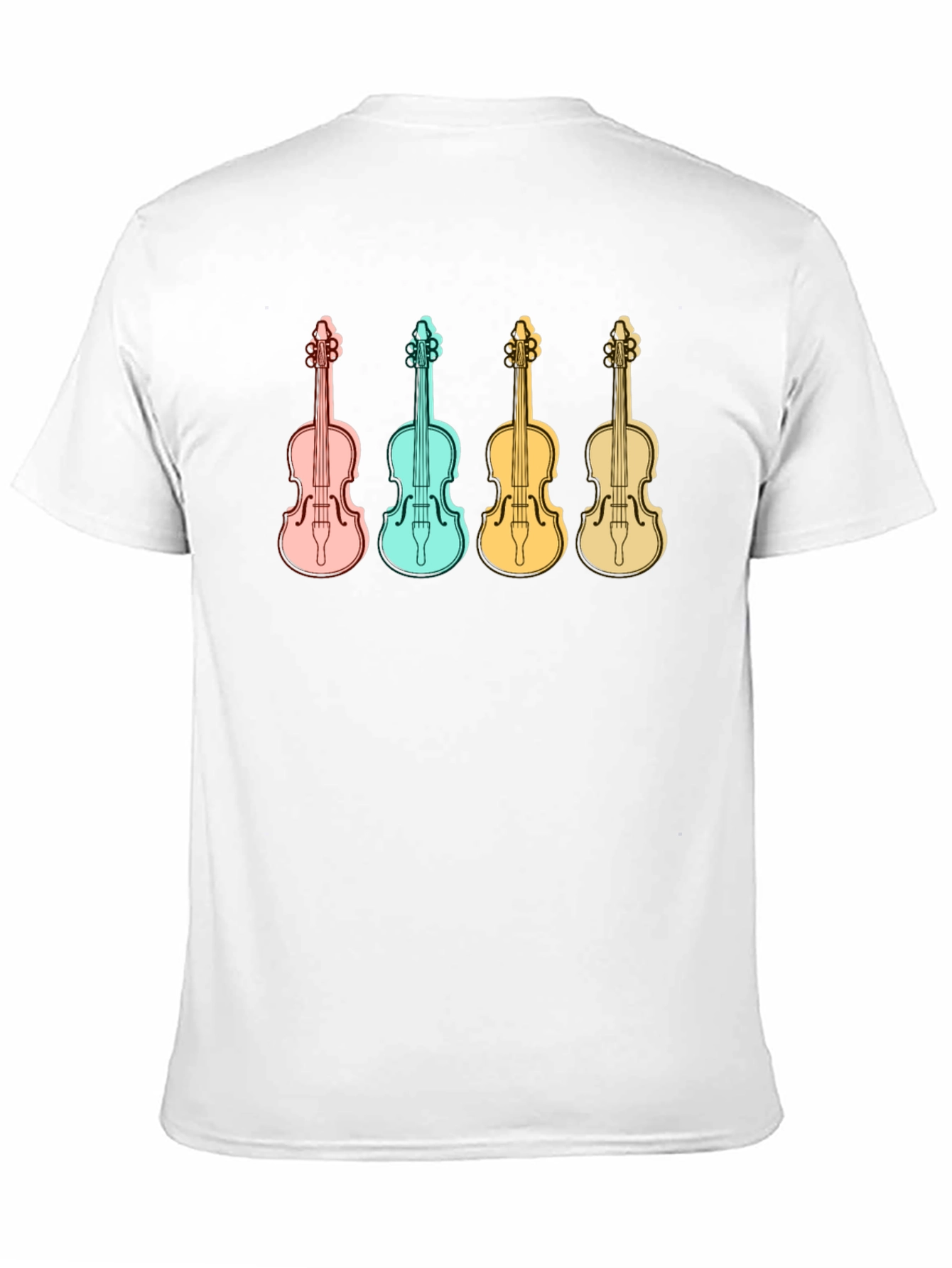 Retro Violin T-Shirt - Musical Instrument Tee
