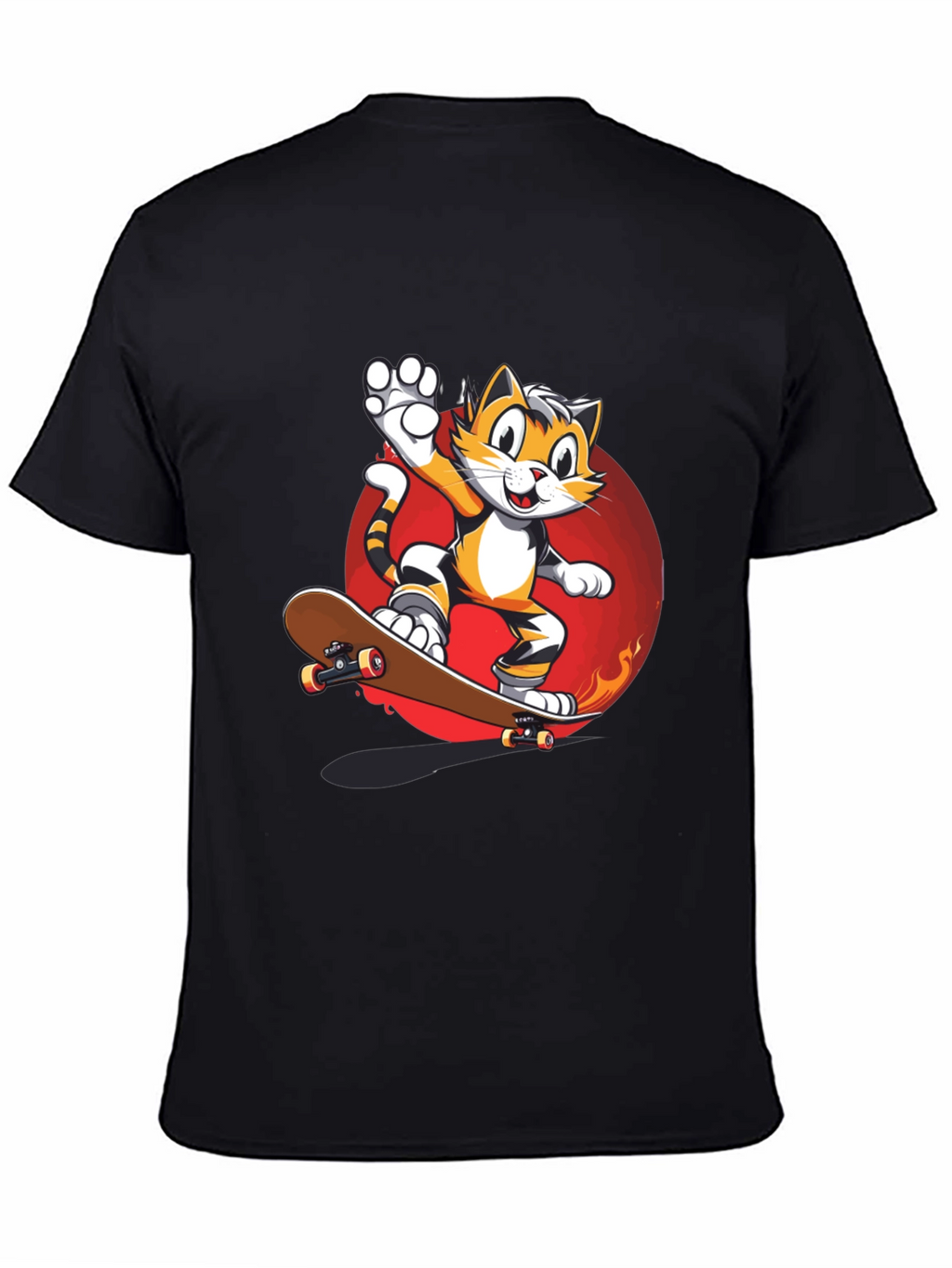Cool Cat Skateboard Graphic Tee