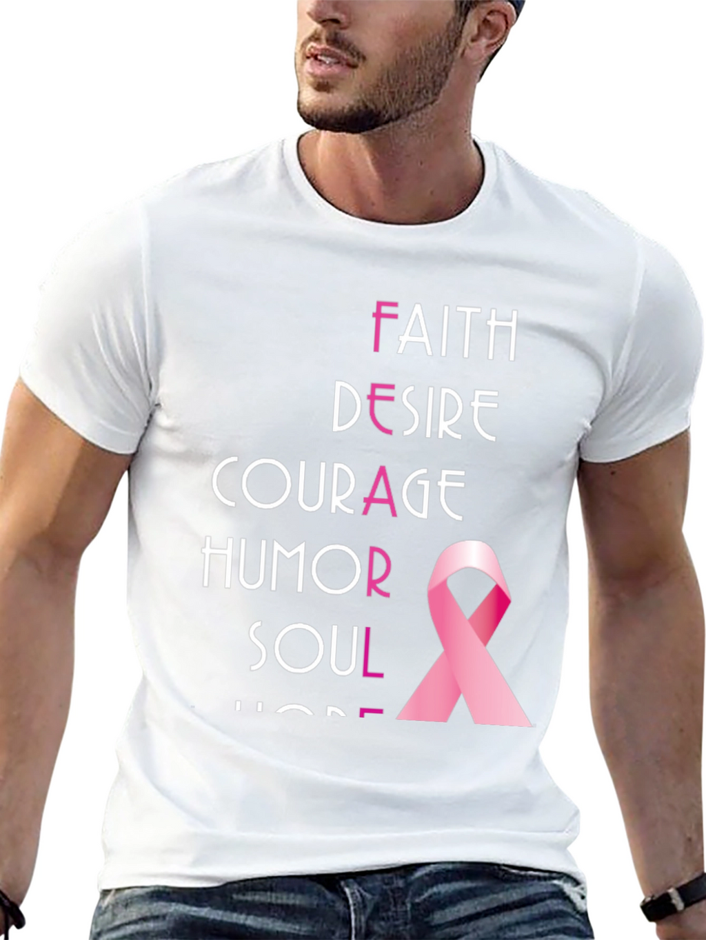 Breast Cancer Awareness Ribbon T-Shirt
