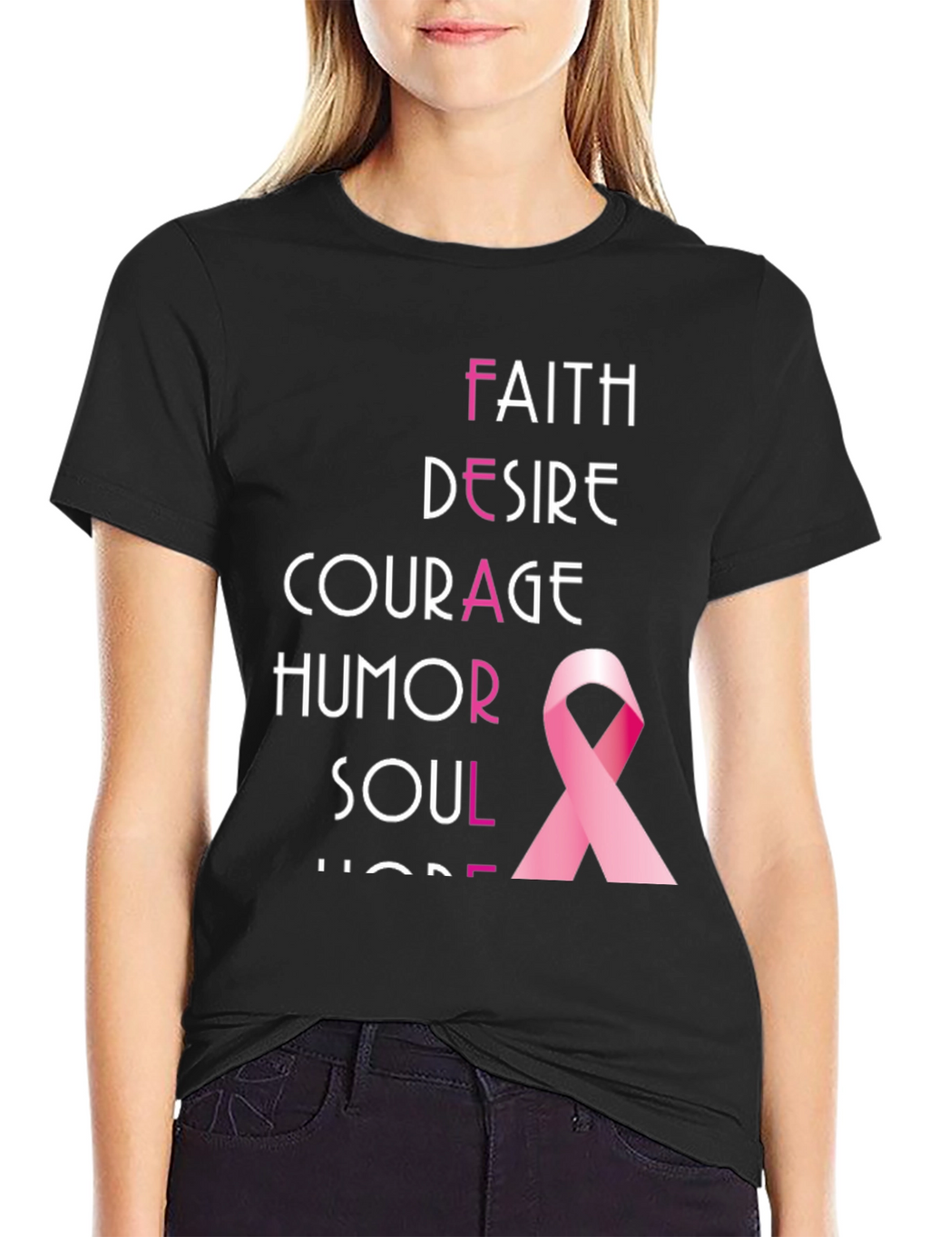 Breast Cancer Awareness Ribbon T-Shirt