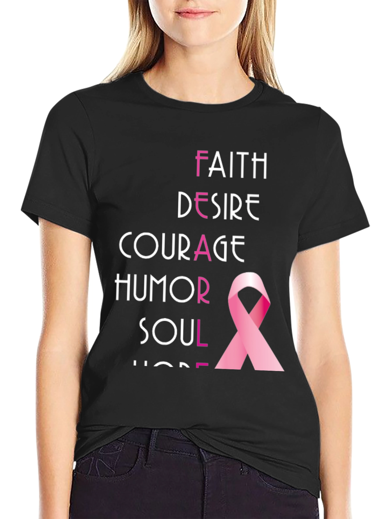 Breast Cancer Awareness Ribbon T-Shirt