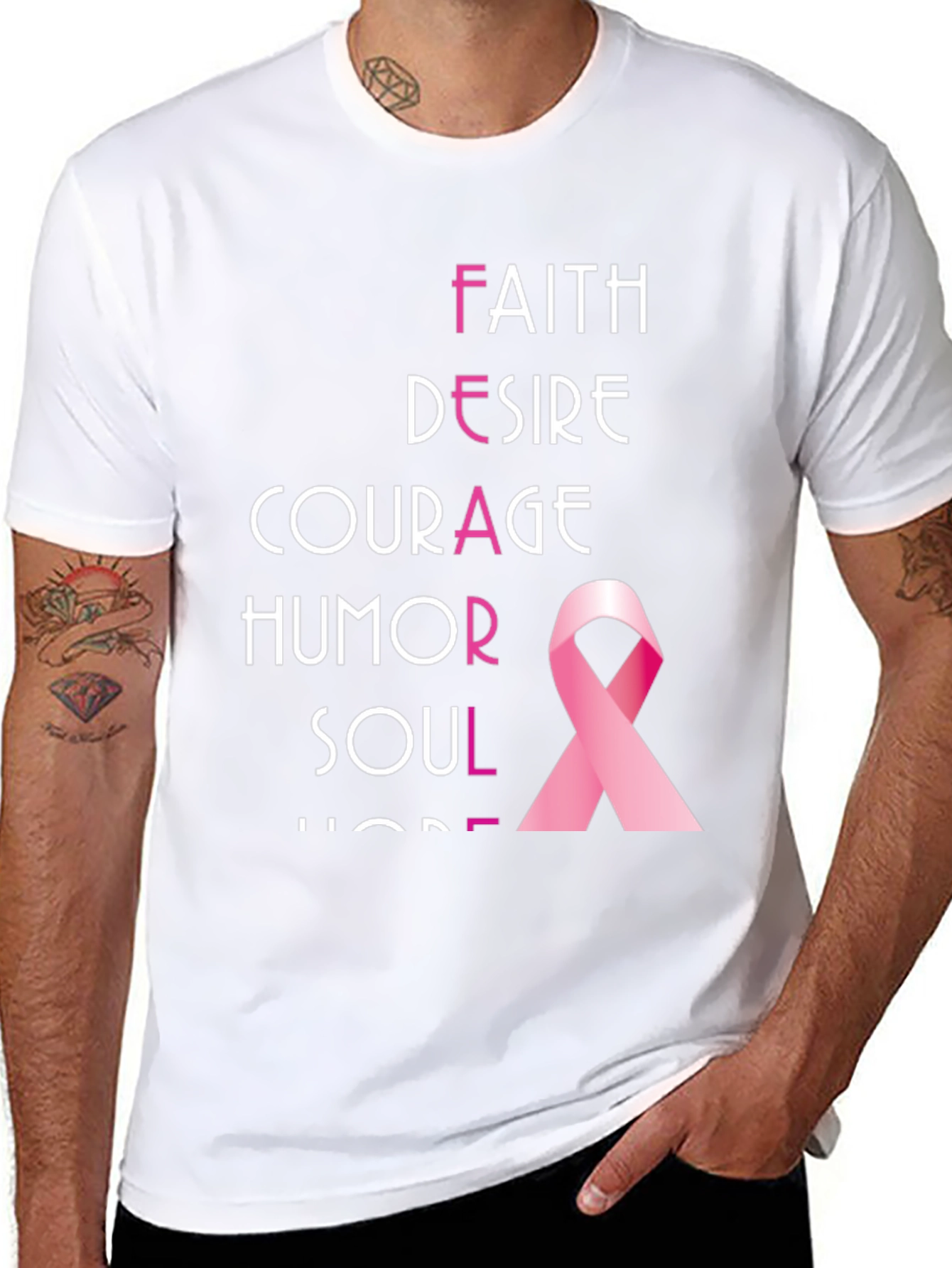Breast Cancer Awareness Ribbon T-Shirt