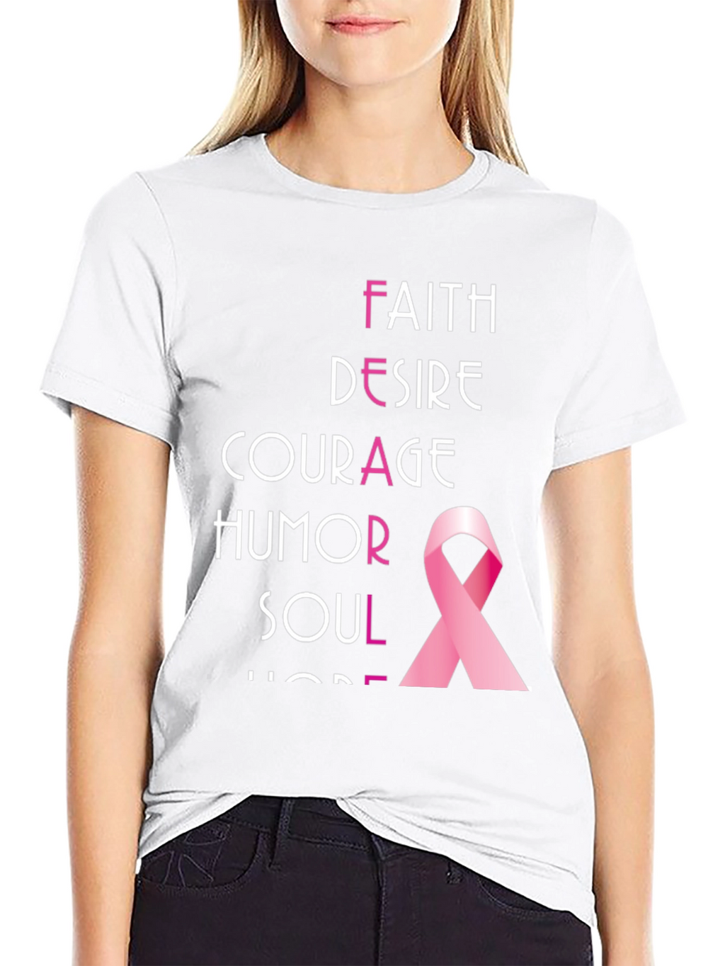 Breast Cancer Awareness Ribbon T-Shirt