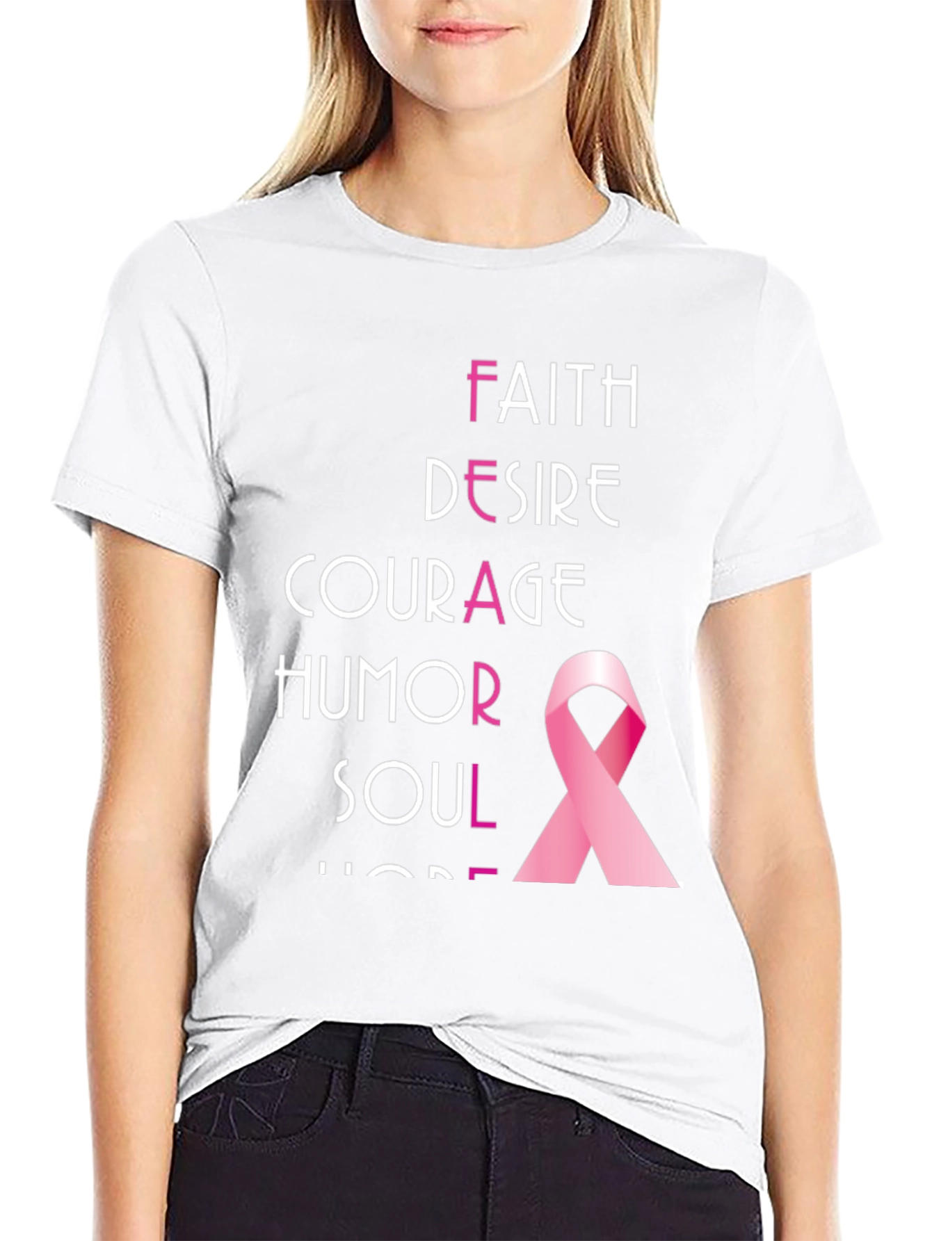 Breast Cancer Awareness Ribbon T-Shirt