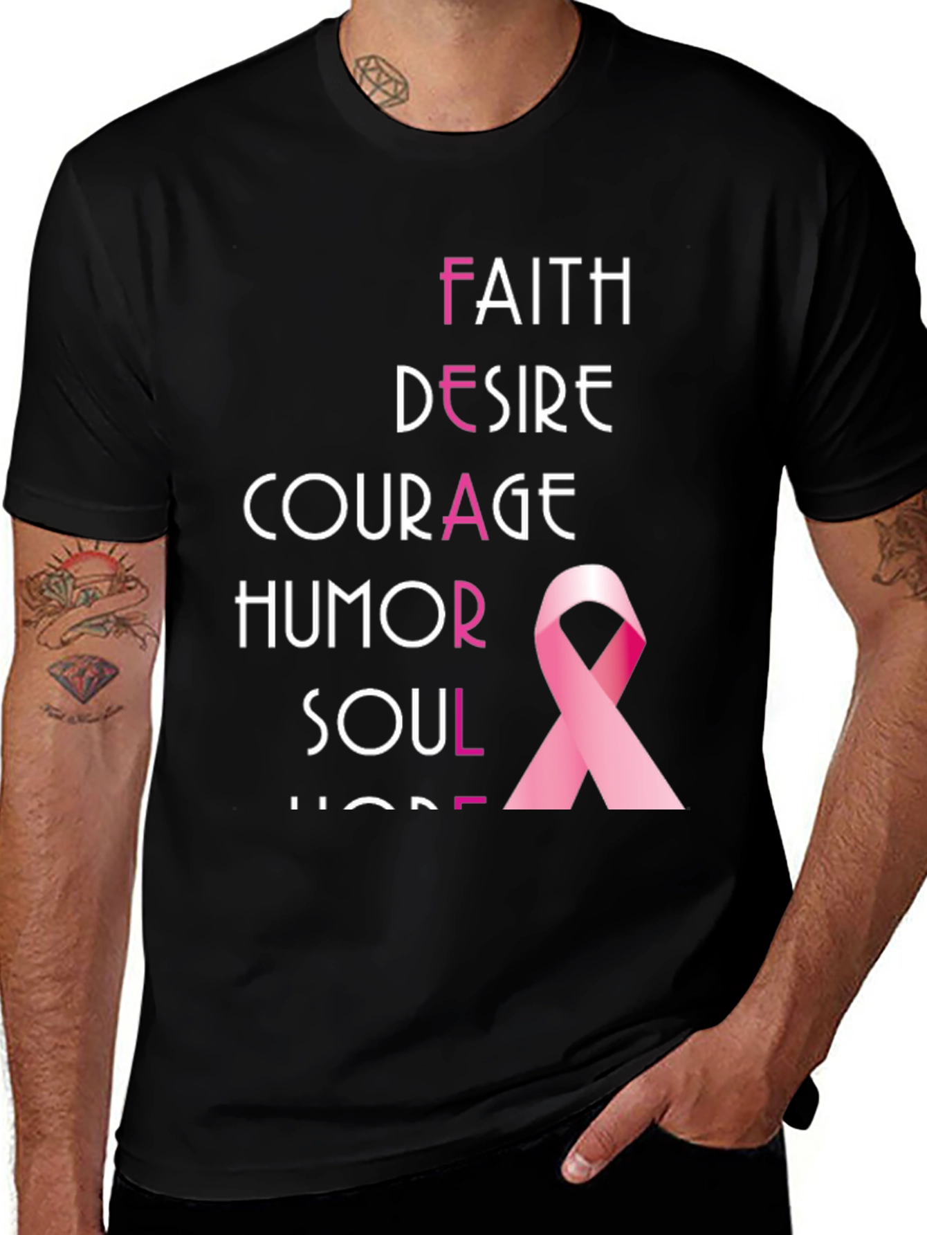 Breast Cancer Awareness Ribbon T-Shirt