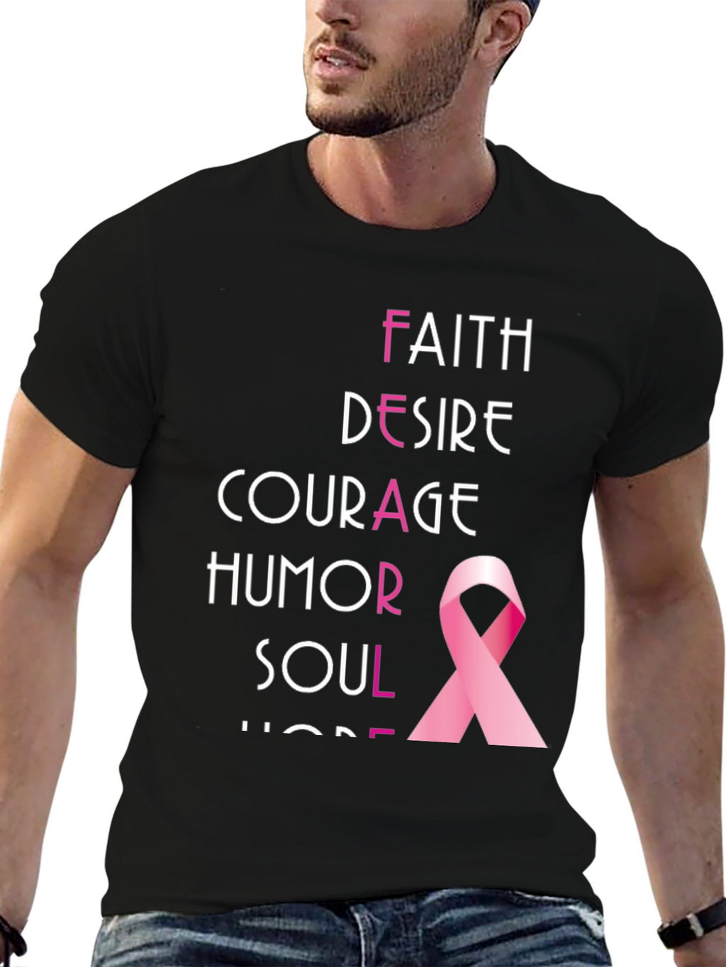 Breast Cancer Awareness Ribbon T-Shirt