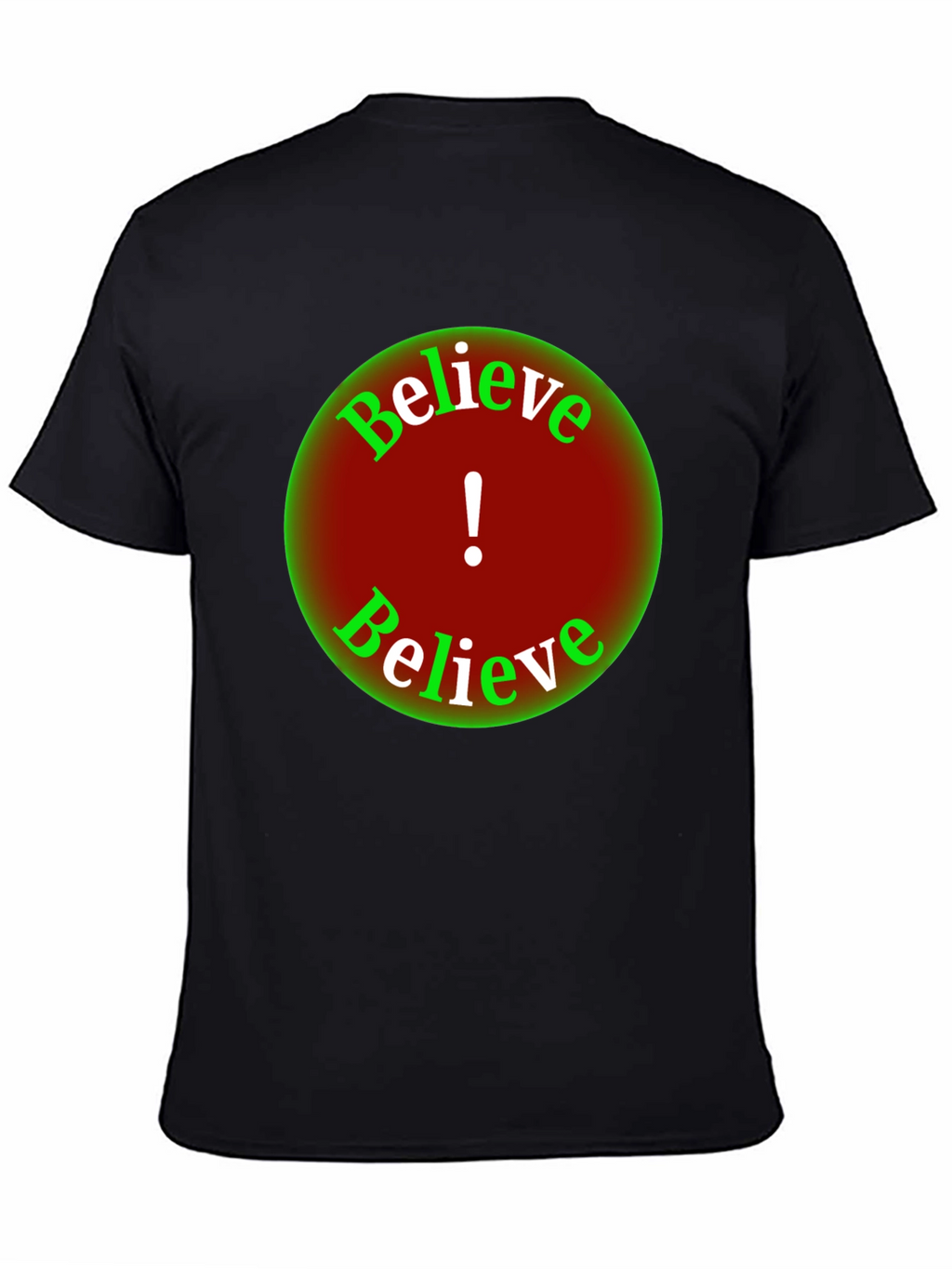 Believe Graphic Tee - Black Short Sleeve