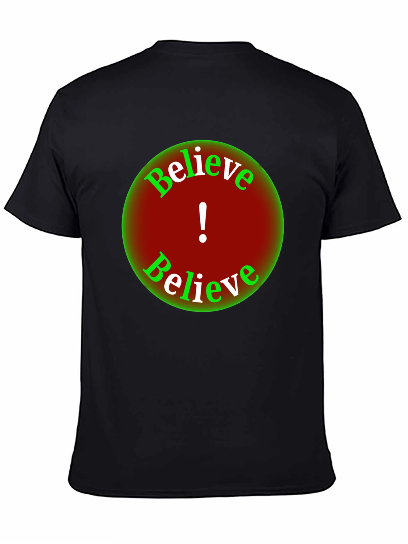 Believe Graphic Tee - Black Short Sleeve