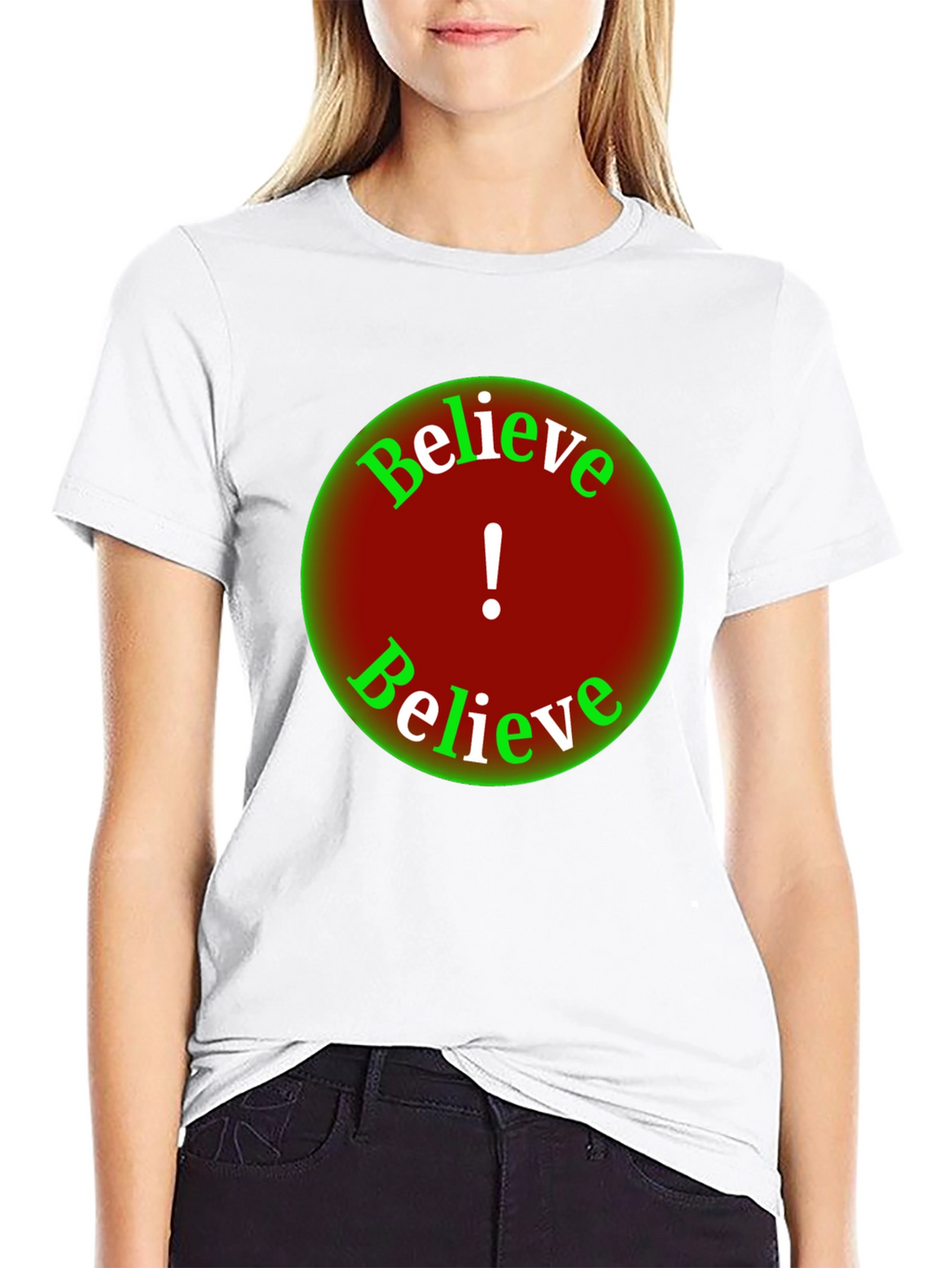 Believe Graphic Tee - Black Short Sleeve