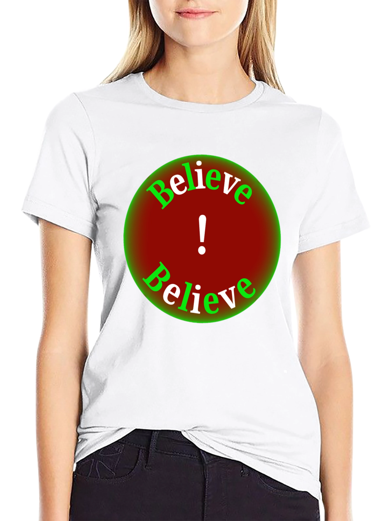 Believe Graphic Tee - Black Short Sleeve