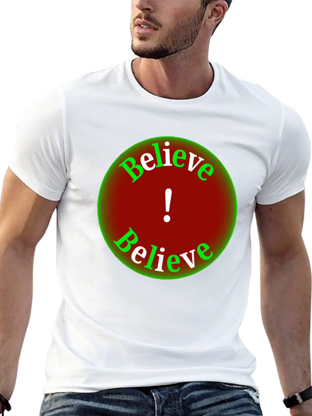 Believe Graphic Tee - Black Short Sleeve