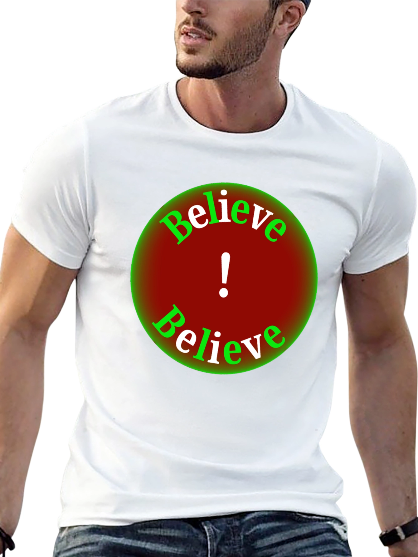 Believe Graphic Tee - Black Short Sleeve