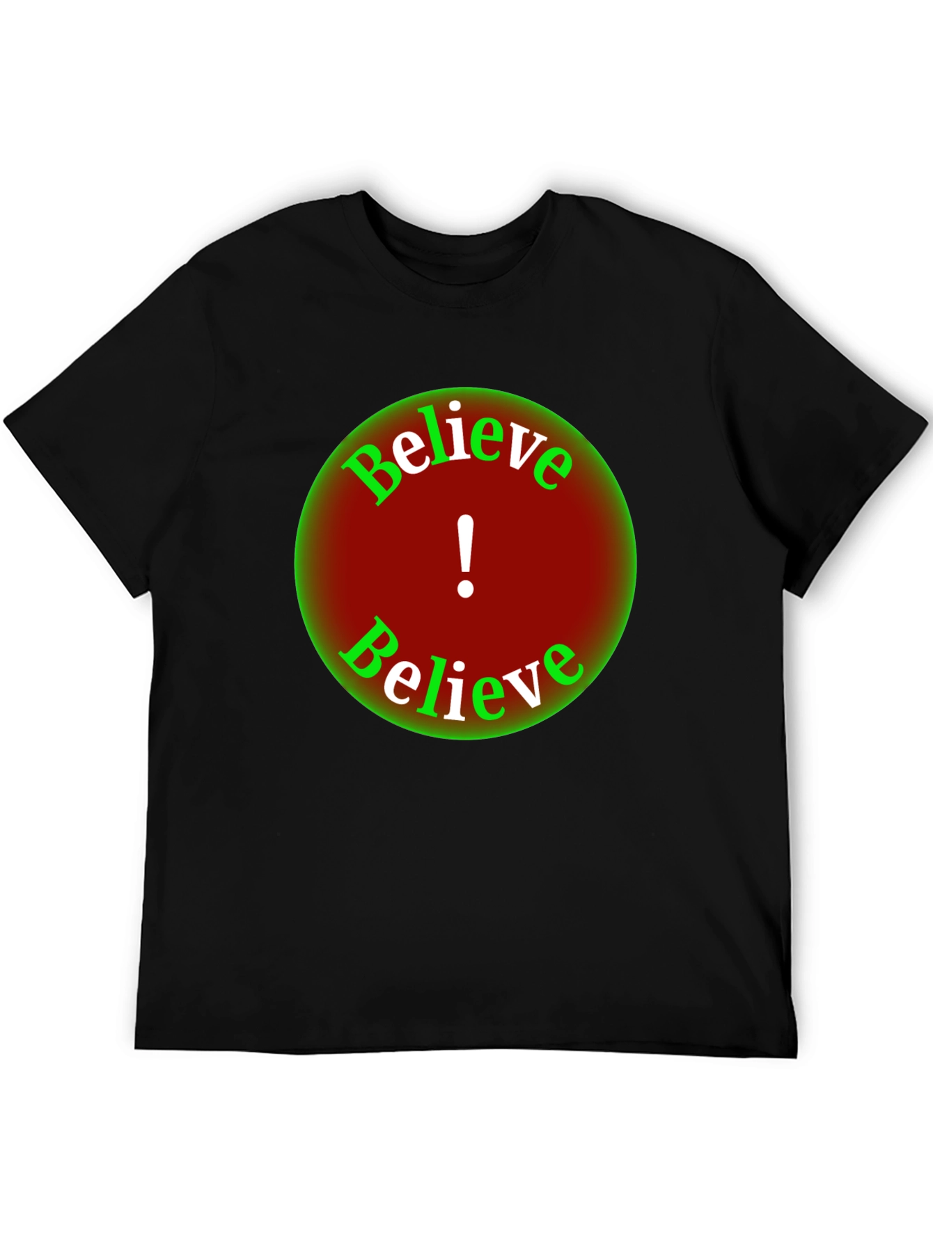 Believe Graphic Tee - Black Short Sleeve