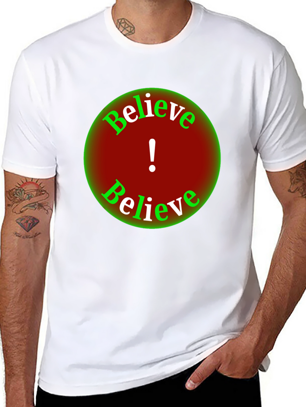 Believe Graphic Tee - Black Short Sleeve
