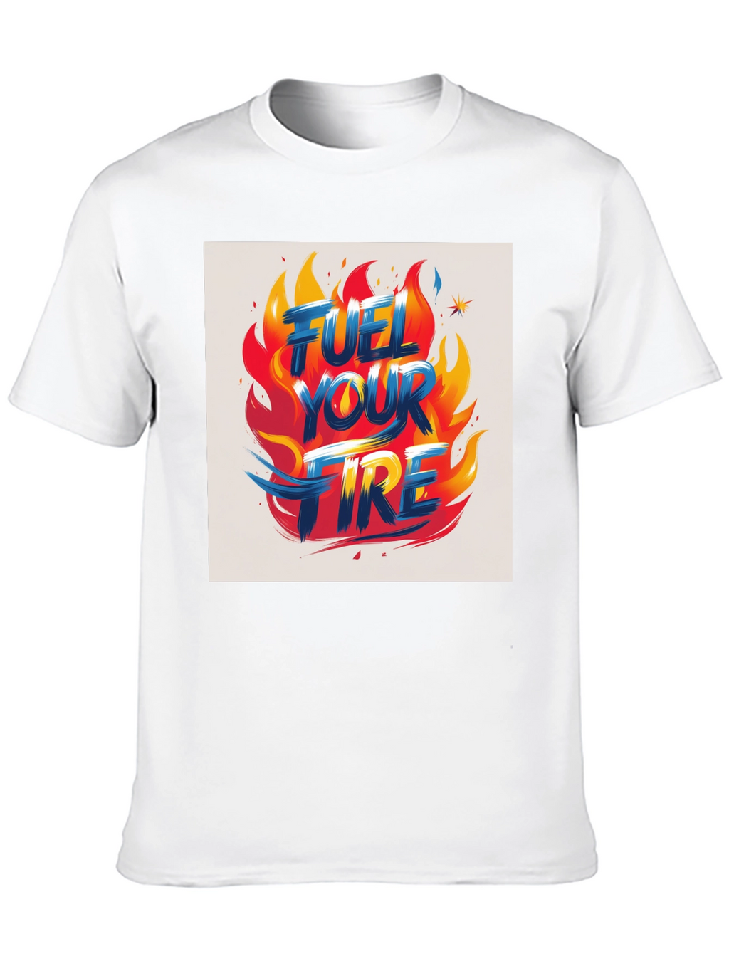 Fuel Your Fire Graphic Tee - Bold Flame Design