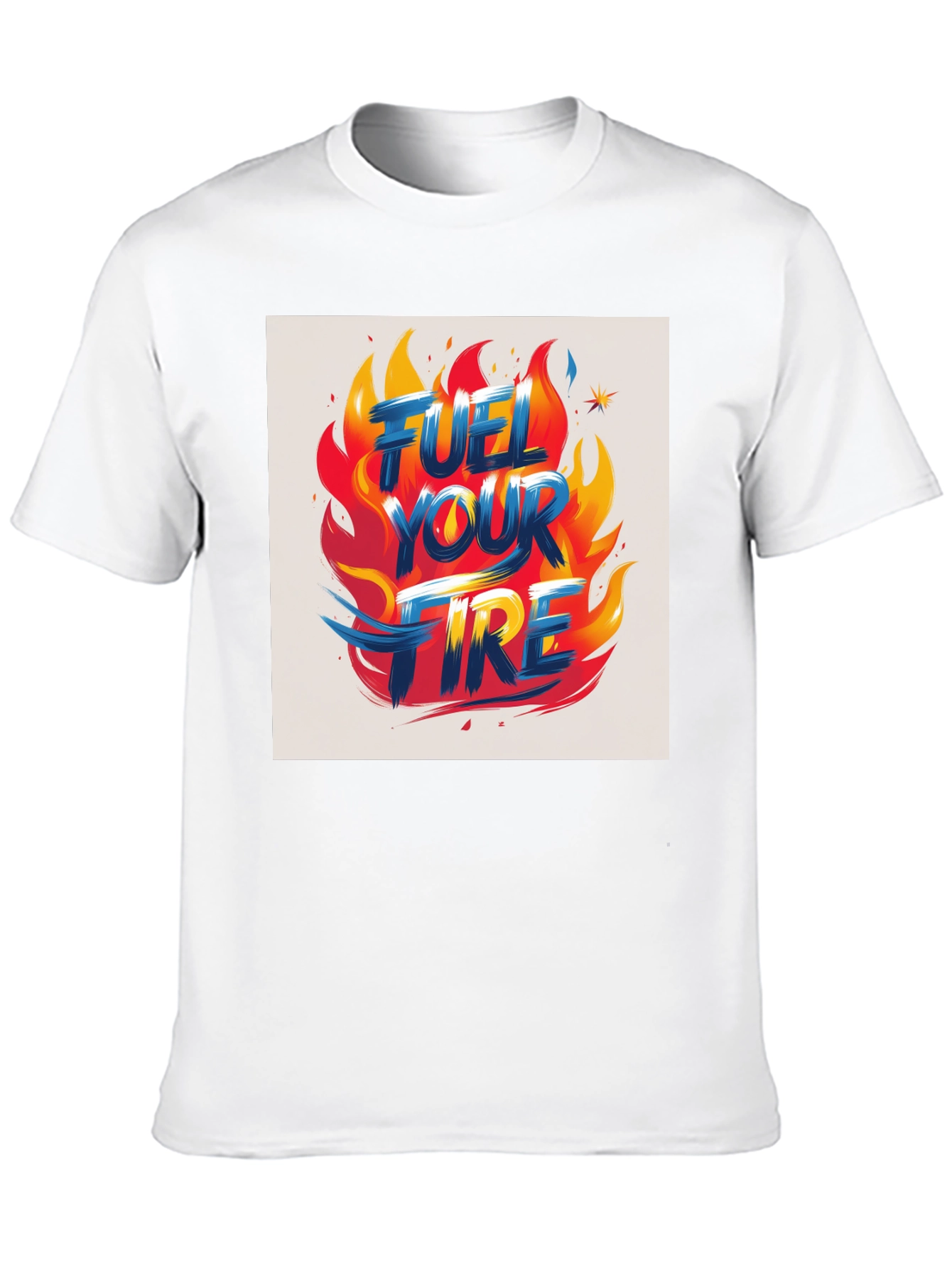 Fuel Your Fire Graphic Tee - Bold Flame Design