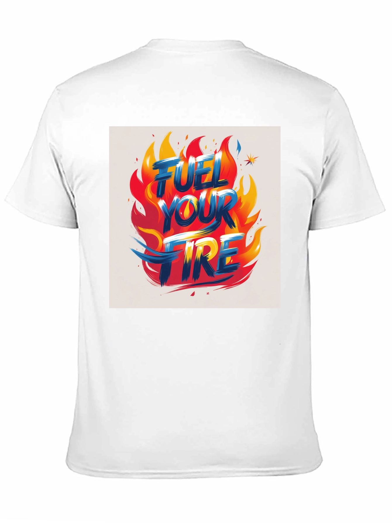 Fuel Your Fire Graphic Tee - Bold Flame Design