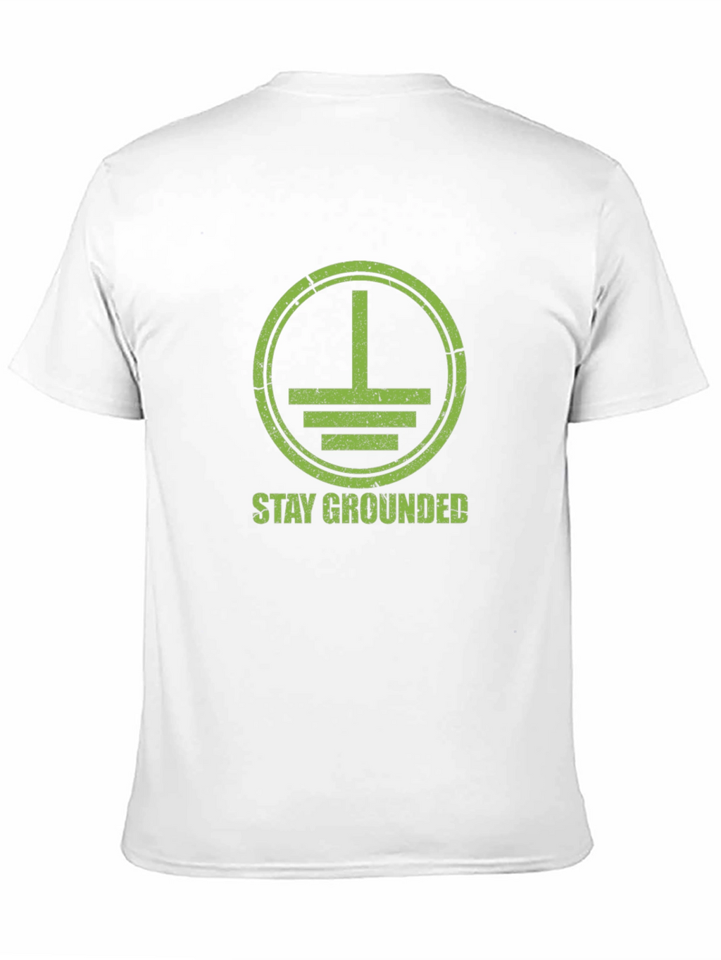 Stay Grounded Graphic Tee - Black Cotton