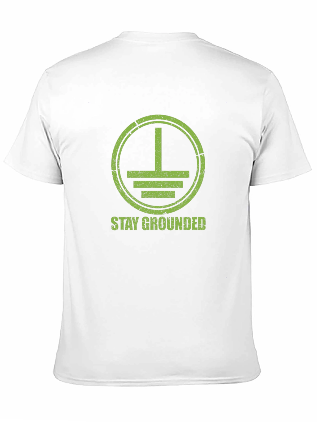 Stay Grounded Graphic Tee - Black Cotton
