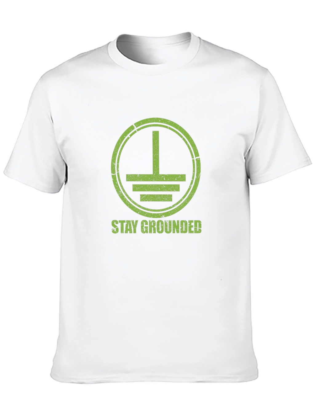 Stay Grounded Graphic Tee - Black Cotton