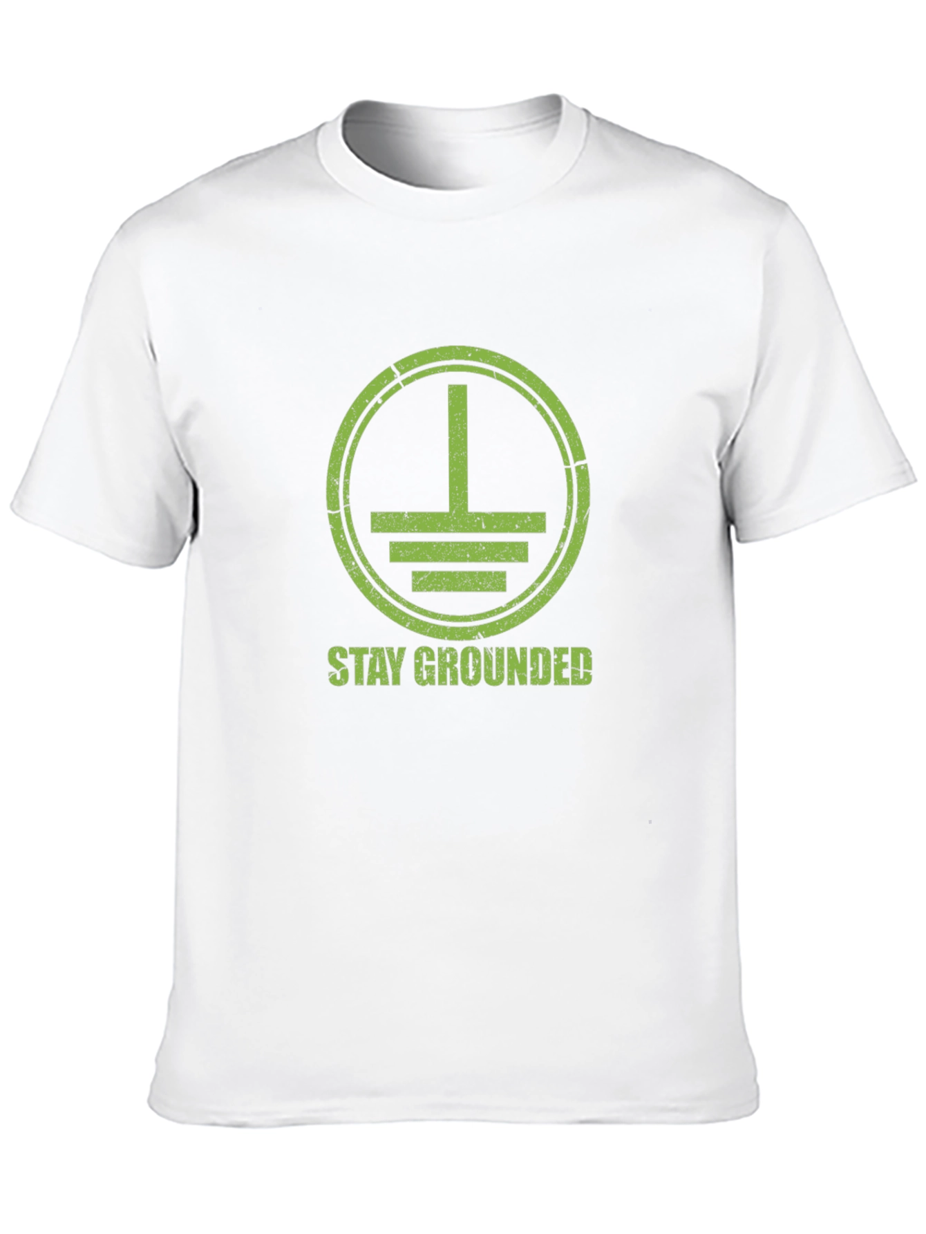 Stay Grounded Graphic Tee - Black Cotton