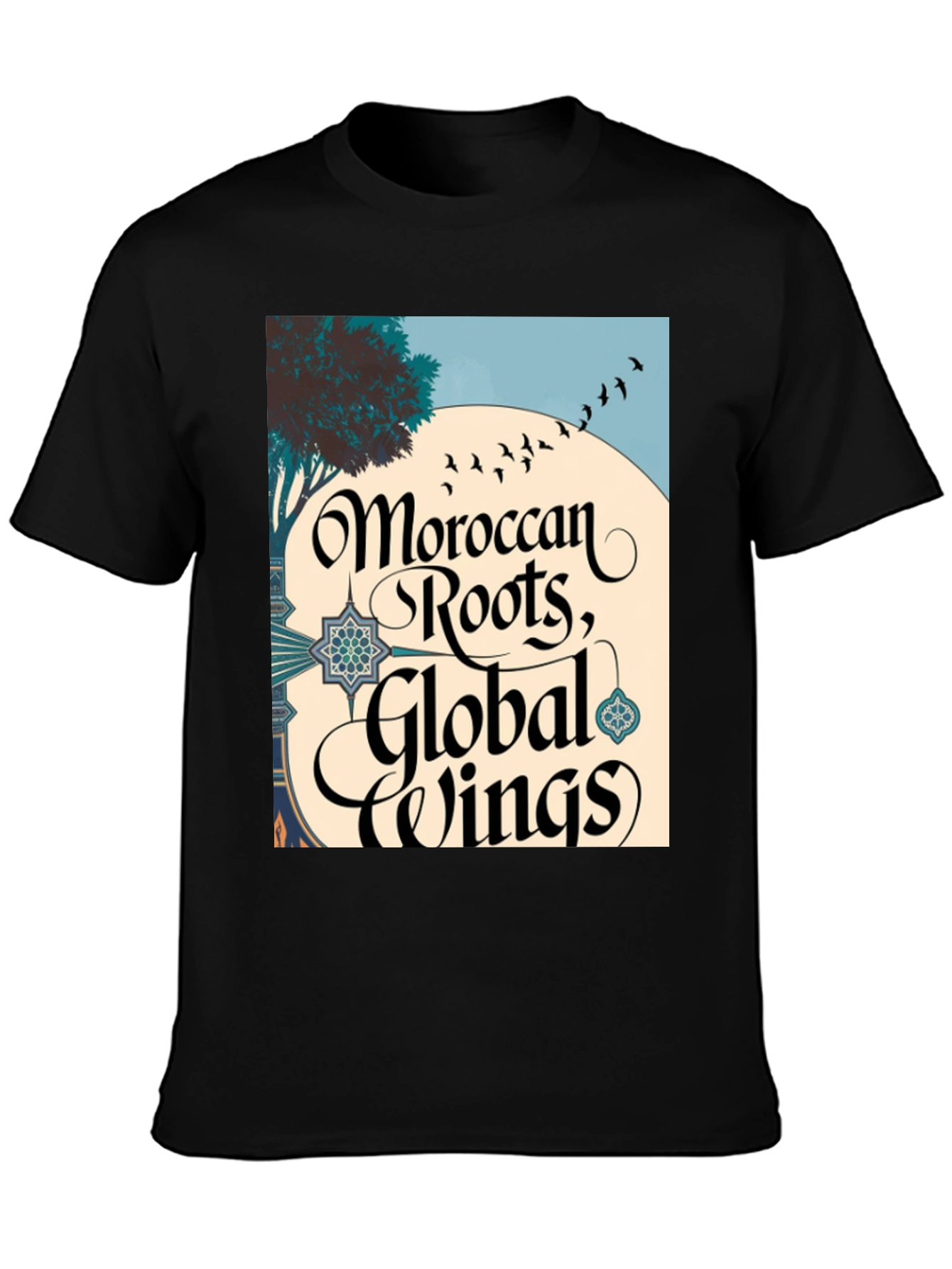Moroccan Roots Global Wings Graphic T-Shirt
