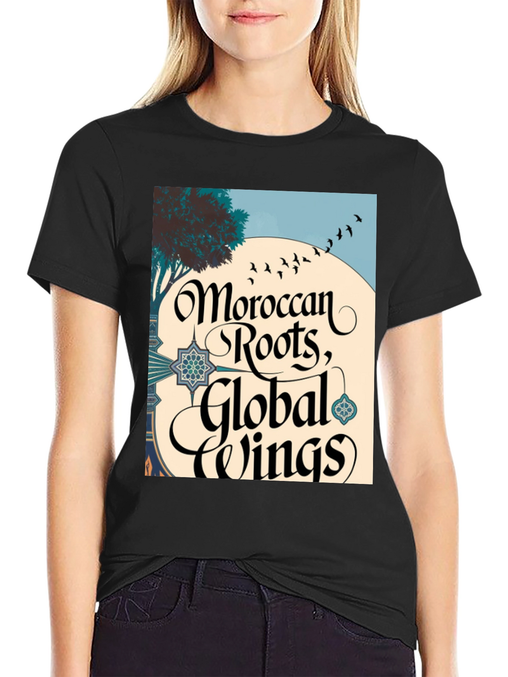 Moroccan Roots Global Wings Graphic T-Shirt