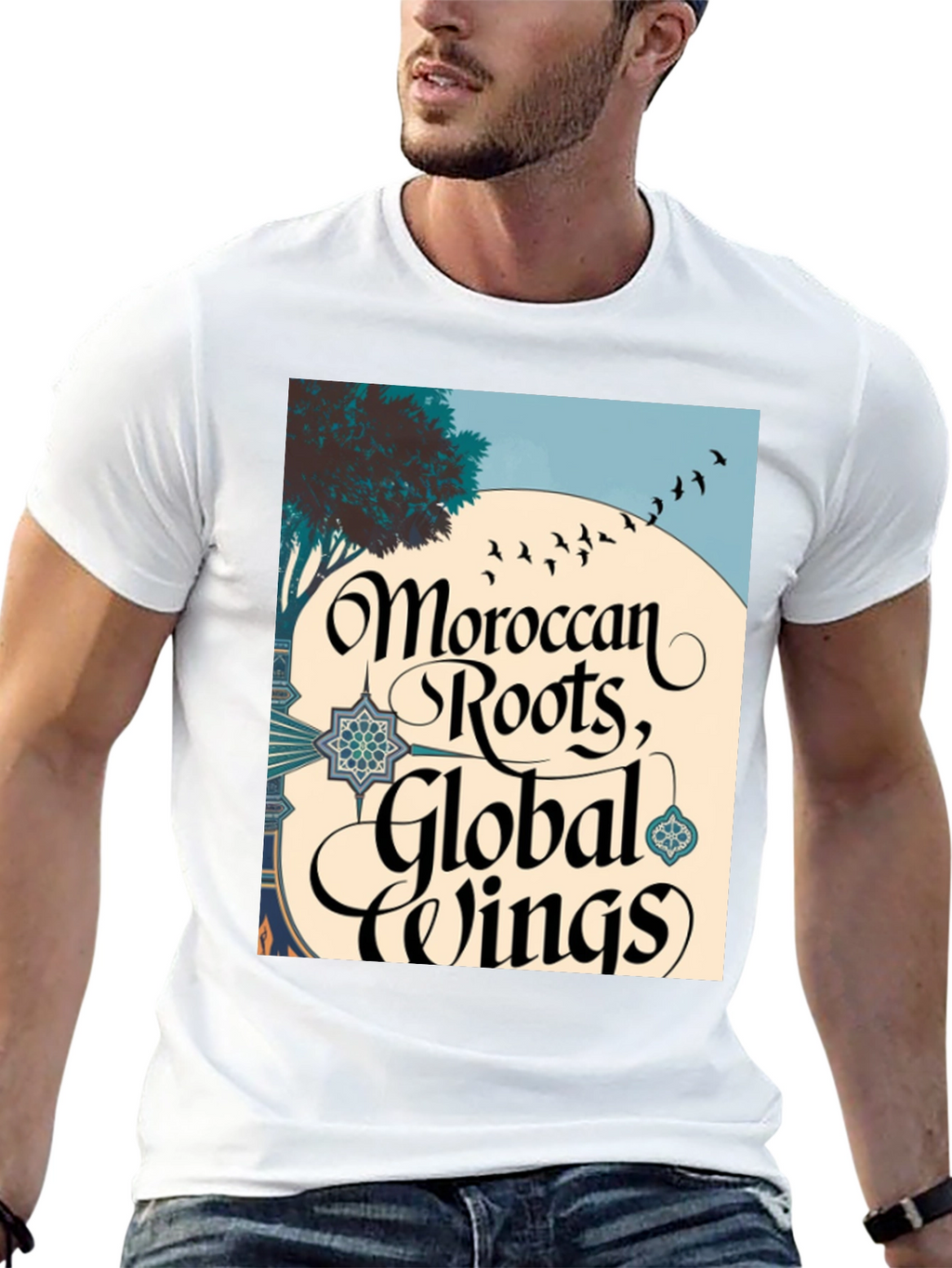 Moroccan Roots Global Wings Graphic T-Shirt