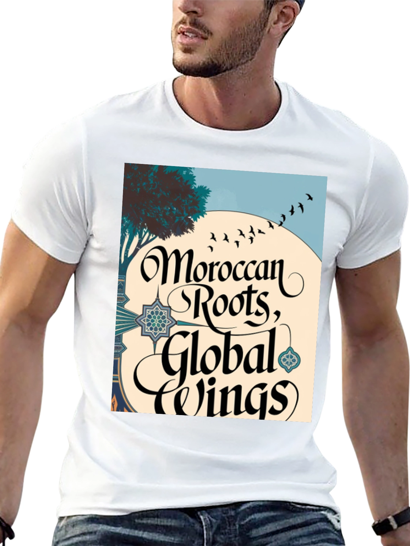 Moroccan Roots Global Wings Graphic T-Shirt