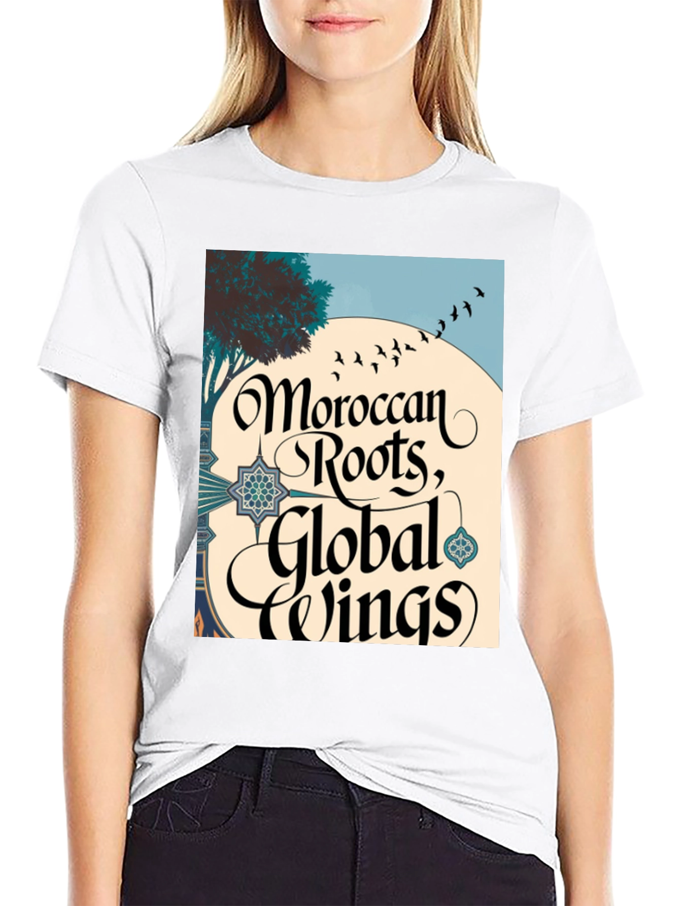 Moroccan Roots Global Wings Graphic T-Shirt