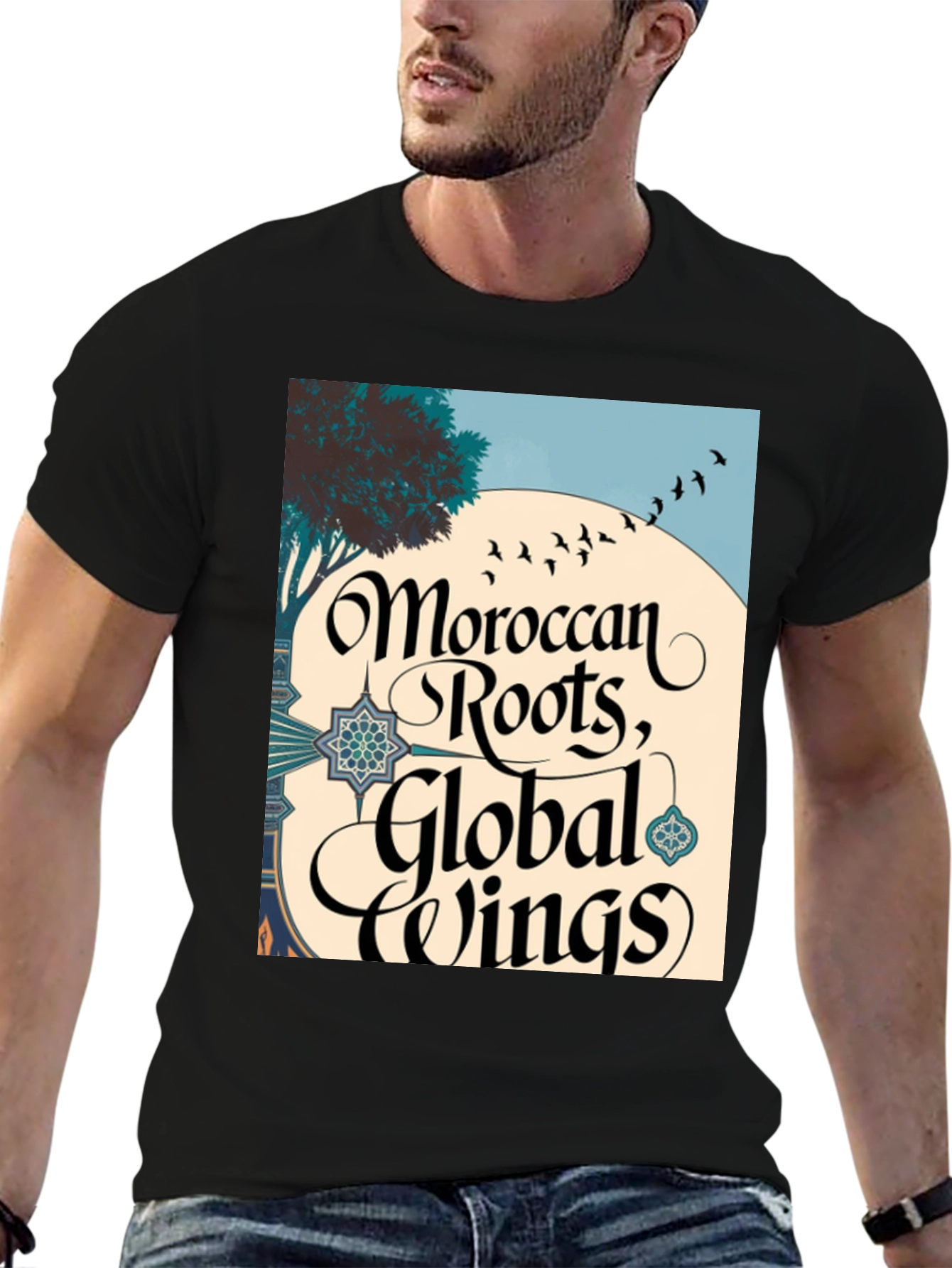 Moroccan Roots Global Wings Graphic T-Shirt