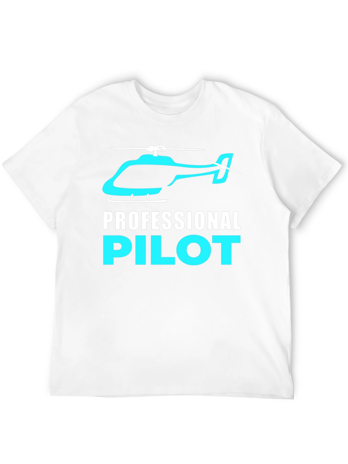 Professional Pilot Helicopter Graphic T-Shirt