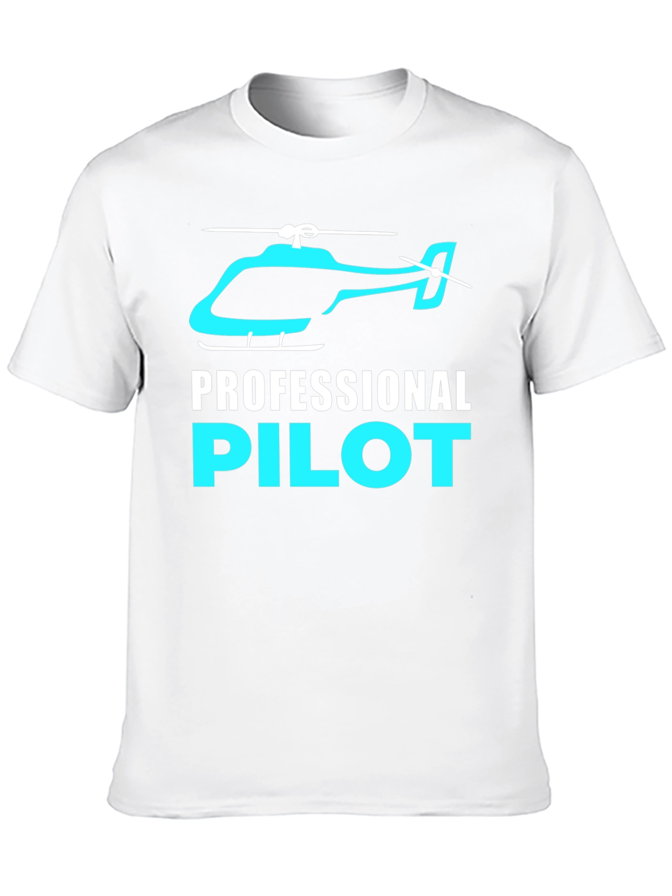 Professional Pilot Helicopter Graphic T-Shirt